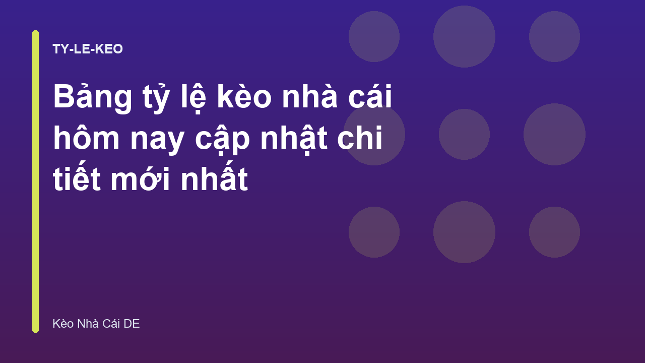 Read more about the article Bảng tỷ lệ kèo nhà cái hôm nay cập nhật chi tiết mới nhất
